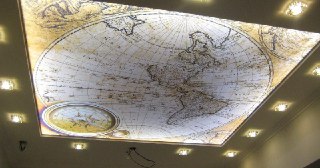 Натяжной потолок с фотопечатью Белая Калитва, цена от 6144 руб.